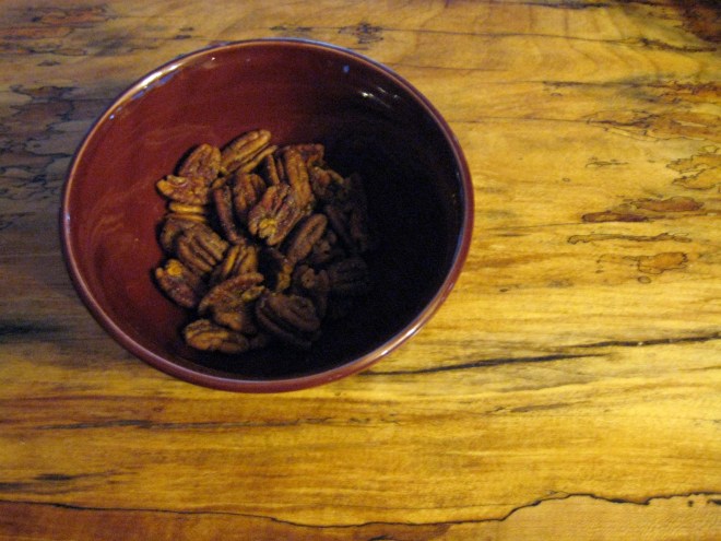 trust in kim - cajun spiced pecans