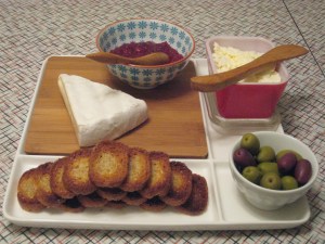 trust in kim - cheese plate with homemade ricotta