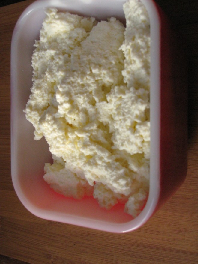 trust in kim - homemade ricotta