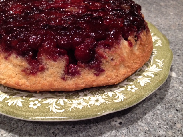 cranberry caramel upside-down cake - trust in kim