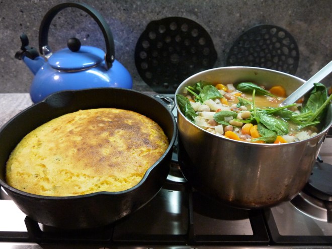skillet cornbread - trust in kim