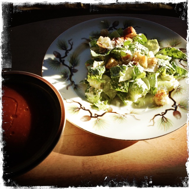 light caesar salad - trust in kim