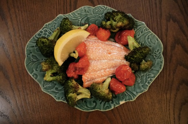 easy salmon dinner - trust in kim