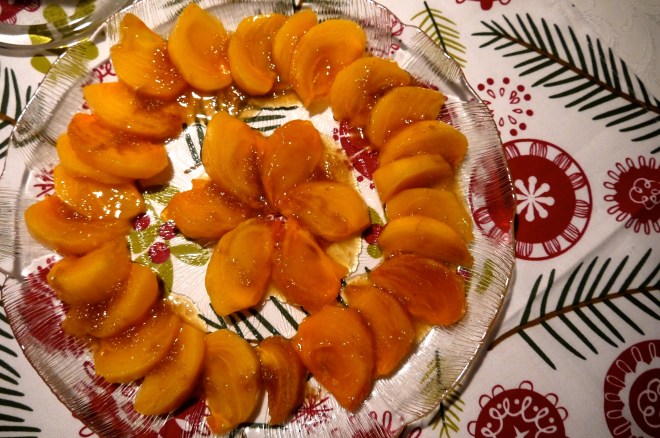 persimmon salad - trust in kim