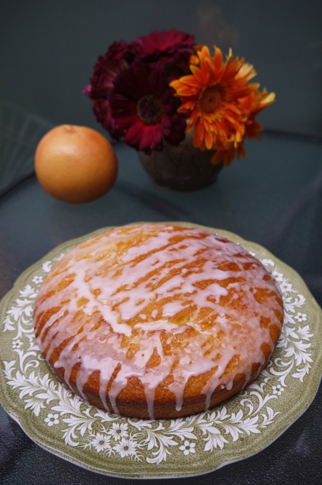 pink grapefruit yogurt cake - trust in kim