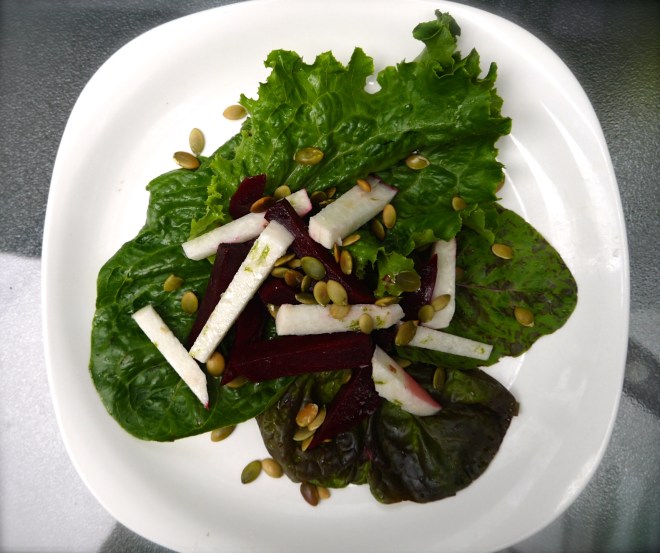 Beet, Jicama and Pepita Salad - trustinkim