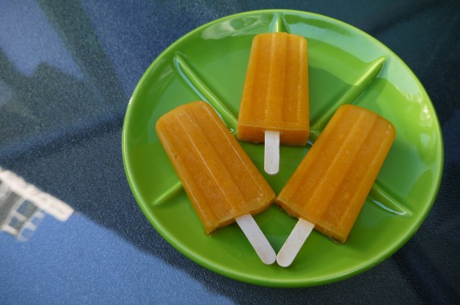 papaya lemon popsicles