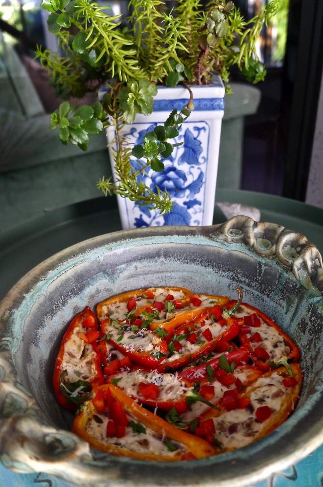 herbed cheese stuffed mini peppers - trustinkim